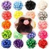 Comercio exterior hecho a mano lazo flor anillo para el cabello flor de burbuja colorida banda de listón flor para la cabeza anillo para la parte posterior de la cabeza para niños accesorios para el cabello para mujeres