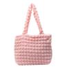 Bolso de mujer casual plisado portátil de moda de gran capacidad 2024 Verano para ir al trabajo, texturizado, de hombro, axila, bolso tote