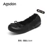 Mocasines de Plataforma Planos para Mujer Augushideng 2026 Nuevos Otoño Rojos Mocasines Tipo Bailarina Zapatos Ligeros y Súper Elegantes