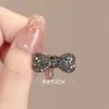 Pequeño Lazo de Pedrería Pinza de Pato Lateral Pinza para el Cabello de Cristal Pinza de Cabello de Gama Alta Pinza para Flequillo Mini Accesorio para el Cabello