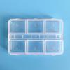 6 caja larga de clavos de caja de tira larga caja de joyería de caja de diamante caja de almacenamiento caja de pastillas caja de almacenamiento de herramientas para uñas desmontable