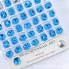 Série K9 Huazi Mesma Cor, Mesmo Número de Cor, Mesmo Corte 8mm Quadrado Grosso Nail Art DIY Brilhante Popular Nail Art Brilhante Pedrarias