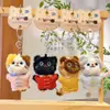 Jinnew Original Nuevo Estilo Chino Gato Pequeño Peluche Llavero Colgante Encanto Linda para Bolsa Muñeca de Dibujos Animados Venta al por Mayor