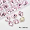 Taladro de uñas de luz mágica con forma de K9 de alta gama, accesorios de taladro para joyería de carcasa de teléfono móvil DIY, diamantes de imitación de vidrio puntiagudos, venta al por mayor