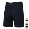 Pantalones Cortos Casuales de Algodón para Hombre de Comercio Exterior 2026, Pantalones de Vestir Rectos de 5 Puntos, Talla Grande, Color Sólido, Ropa para Hombre Estilo de Comercio Exterior