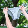 Calcinha Sexy de Renda com Cílios e Cadarço, Forro 100% Algodão, Cintura Baixa, Tanga Erótica Feminina, Estilo Amarrar Amigável à Pele