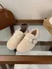 Zapatos de mujer estilo retro, con diseño de hebilla de cinturón, cálido forro de algodón y estilo slip-on, perfectos para otoño e invierno