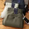Calça Comprida Nova Estilo Espinha de Peixe Respirável Fina de Verão Calça Reta Solta Casual de Alta Qualidade Tencel Linho para Homens