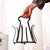 Prateleira de Vidro Criativa para Sala de Estar Cabide para Xícara de Chá Rack de Armazenamento Invertido para Copo de Água com Bandeja para Copo de Cerveja e Xícara de Café