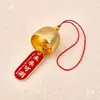 Enfeite de Sino de Metal Pendurado Estilo Chinês Decoração de Porta Bênção Pequeno Sino de Vento Pingente Festival das Lanternas de Ano Novo Feriado DIY Acessórios Decorativos Nenhum