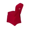 Boda transfronteriza boda leche seda elástico funda de silla de hotel alas hebilla mariposa todo incluido Lycra funda de silla venta al por mayor