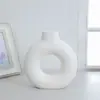 Vaso de Cerâmica Estilo Escandinavo Ins Vaso Círculo Enfeites Criativos para Casa Sala de Estar Artesanato de Cerâmica Enfeites Transfronteiriços