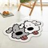 Tapete decorativo fofo de animal de desenho animado para quarto infantil, ao lado da cama, tapete de casa para quarto, tapete absorvente para porta de banheiro