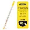 Guangna 6510DIY álbum bolígrafo metálico 30 colores tarjeta negra foto graffiti marcador a base de agua bolígrafo escrito a mano periódico resaltador