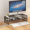 Soporte Elevador para Monitor de Computadora de Escritorio, Organizador de Escritorio de Oficina, Estante de Almacenamiento para Laptop