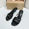 Zapatos para Mujer 2026 Nuevas Llegadas de Verano: Sandalias de tacón de aguja con punta redonda y decoración de hebilla para mujer, Chanclas abiertas para exteriores