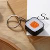 Llavero de Comida Japonesa de Sushi Simulado en PVC Llavero de PVC Juguete de Comida Accesorio para Fotografía Colgante de Bola de Arroz Personalizable