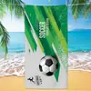 Toalha de Praia Modelo Novo 2026 da Copa do Mundo de Futebol dos Estados Unidos, Canadá e México, Toalha de Banho de Praia de Microfibra, Toalha Estampada de Secagem Rápida