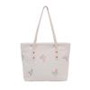 2025 Gran Capacidad Nuevo Bolso de Hombro de Moda Casual Estilo Occidental Bordado de Mariposa Bolso de Mano Dulce Literario Bolso Tote