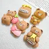 Nuevo accesorio de oso resina para tarro de miel para manualidades con pegamento de crema, pasadores para el cabello, cajas de almacenamiento, fundas de teléfono y decoración de Crocs