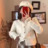 Cárdigan de Punto para Mujer 2026 Otoño/Invierno Nuevo Estilo Perezoso Vintage Grueso Abrigo Suéter Corto en Rojo Festivo para Figuras Pequeñas