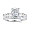 Anillo de Compromiso de Plata S925 con Diseño de Cruz de Estilo Nuevo Europeo y Americano, Set de Anillos de Boda Transfronterizos, Anillo de Compromiso de Diamante Redondo de Alto Carbono de Lujo Ligero