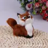 Modelo de Animal Raposa Simulada Enfeites de Mesa Decorações de Natal Artesanato Decorações para Casa Presentes de Aniversário Transfronteiriço