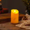 Luz de Vela Electrónica Amazon Transfronteriza con Llama Inclinada y Efecto Lágrima, Luz Decorativa Creativa para Atmósfera para Bodas y Bares
