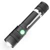 Nuevo Mayorista de Fabricante Linterna LED T6 Luz Fuerte Largo Alcance Recargable por USB Linterna Pequeña Clip para Bolígrafo Iluminación Exterior Mini