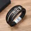 Pulseiras Masculinas Europeias e Americanas Transfronteiriças Novo Estilo Retrô Diversas Prontas Árvore da Vida Moda Versátil Multicamadas Artesanais