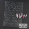 Arte de Uñas Pegatinas Transparentes Huecas Estilo Francés Nuevo Material para Doble Párpado Línea de Posicionamiento Plantilla para Pintura en Spray Pegatinas Auxiliares Adhesivas