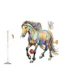 Em Estoque Website Independente Item Mais Vendido Ébano Cavalo Majestade 2D Acrílico Decorativo Preto Ébano Cavalo Estatueta Novo