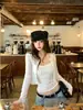 Jaqueta de Proteção Solar Estilo Coreano Estilo Puro Desejo Combinada com um Conjunto de Salopete de Duas Peças, Moda de Verão Conjunto Slim-Fit com Laço para Mulheres
