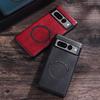 Funda Adecuada para Teléfono Móvil Google Pixel10/11, Color Puro Textura de Cuero de Negocios Pixel 6/7/8/9A Funda Protectora Magnética