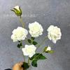 Fábrica Mayorista Rosas Pequeñas Flores Falsas Flores Artificiales Salón de Bodas Hotel Decoración del Hogar Flores de Exhibición Rosas
