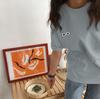 Camiseta de manga corta estilo Hong Kong bf Strange Flavor Loose Student Mori Super Fire cec 2021 para mujer, de media manga, estilo funerario moderno.