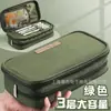 Estuche Súper Grande Deli para Niños y Niñas Estudiantes de Secundaria Bolsa de Papelería Multicapa Simple Resistente a la Suciedad Caja de Papelería