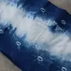 Yunnan Dali Teñido Tradicional Índigo Tie-Dye Tejido a Mano Tela Vieja Cortina Cálida Cubrecama Manteles Decorativos Tela DIY
