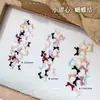 Acessórios Populares de Mini Laço para Nail Art em Cores Arco-Íris Doces, Disponíveis em Tamanhos Grande, Médio e Pequeno, Decorações de Unhas em Resina