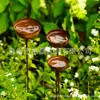 Bestseller transfronterizo: Colector de Agua de Lluvia de 3 Tazas Individuales Oxidado para Decoración de Jardín y Patio
