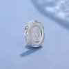 Plata Pura 999 Accesorios para Manualidades Plata Lisa Hecha a Mano Espaciador de Plata 5-8mm Junta Espaciadora de Plata Cuenta Espaciadora Onda de Agua Protección Pulsera Venta al por Mayor