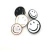 Nuevo Hebilla Decorativa de Aceite con Cara Sonriente Botones para Ropa Infantil Botones de Pie Alto Cosidos a Mano Botones de Doble Color Ropa Infantil Botones Metálicos