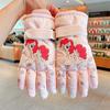Guantes de Esquí con Dedos para Niños Invierno Exterior Cálidos Bebé Niños Niñas Niños Guantes Invierno Forrados con Polar para Prevenir el Frío