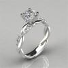 Joias Longrui Mais Vendidas Transfronteiriças Anel de Diamante Princesa Banhado a Ouro Rosa 18K Anel de Diamante Torcido Cruzado Atacado