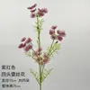 Decoração de Casamento com Materiais Florais Vermelho-Rosa, Folhas Artificiais, Rosas e Arranjos Florais para o Salão do Casamento e Painel de Fundo