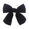 Horquilla de lazo negro, accesorios para el cabello de mujer, terciopelo de primavera, elegante horquilla de celebridad de Internet coreana, clip de resorte para la parte posterior de la cabeza