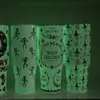 Taza Termo Luminosa de Hielo de 40 Onzas para Navidad y Halloween con Característica de Cambio de Color, Regalo Personalizable, Gran Capacidad de 1.2L