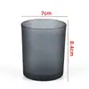 Venta al por mayor de fábrica Velas Aromáticas Caseras Taza para Velas Taza para Velas Contenedor de Vidrio de Colores Portavelas Decorativo Romántico para Interiores