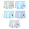 Roupa Íntima para Adolescentes Masculina de Algodão Puro Boxer para Crianças Maiores Alunos em Desenvolvimento do Ensino Fundamental Tamanho Grande Todo Algodão Shorts de Quatro Cantos Antibacteriano