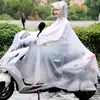 Impermeable Individual para Mujer, de Moda para Hombre, para Ciclismo, Oversize de Verano, para Patinete Eléctrico, Transparente, Largo, Poncho de Lluvia para Cuerpo Completo para Lluvia Fuerte